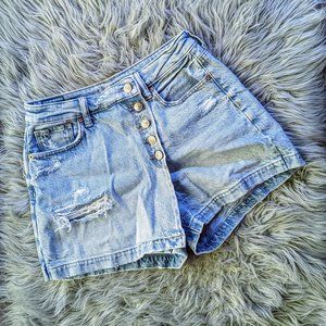 AMERICAN EAGLE High-Rise Denim Mom Skort Sz 2 **SOLD OUT ONLINE**
